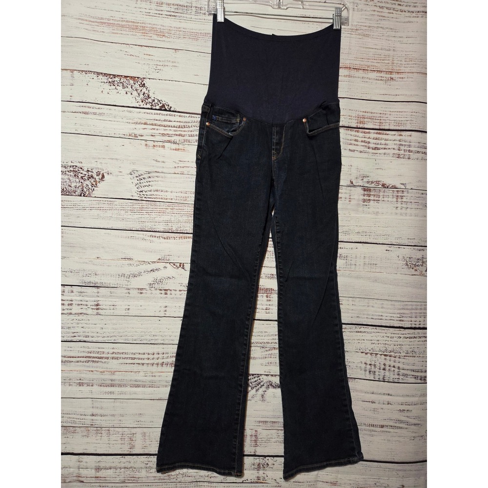 Gap Maternity 1969 Sexy Boot Jeans Dark Wash Full Panel Size 28 6 R 99% Cotton
